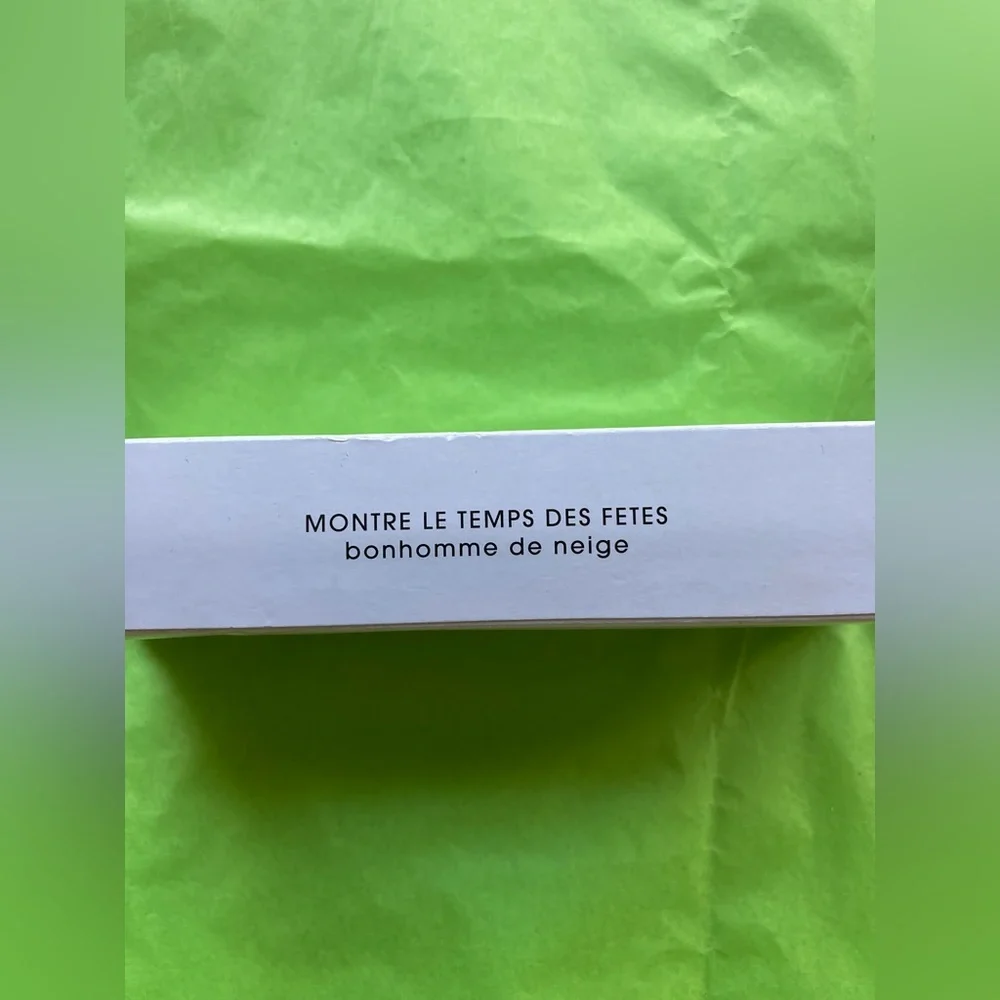 Avon Tis The Season Snowman Watch, Christmas, Holiday, Blue, White, Silver, NIB - Picture 16 of 16